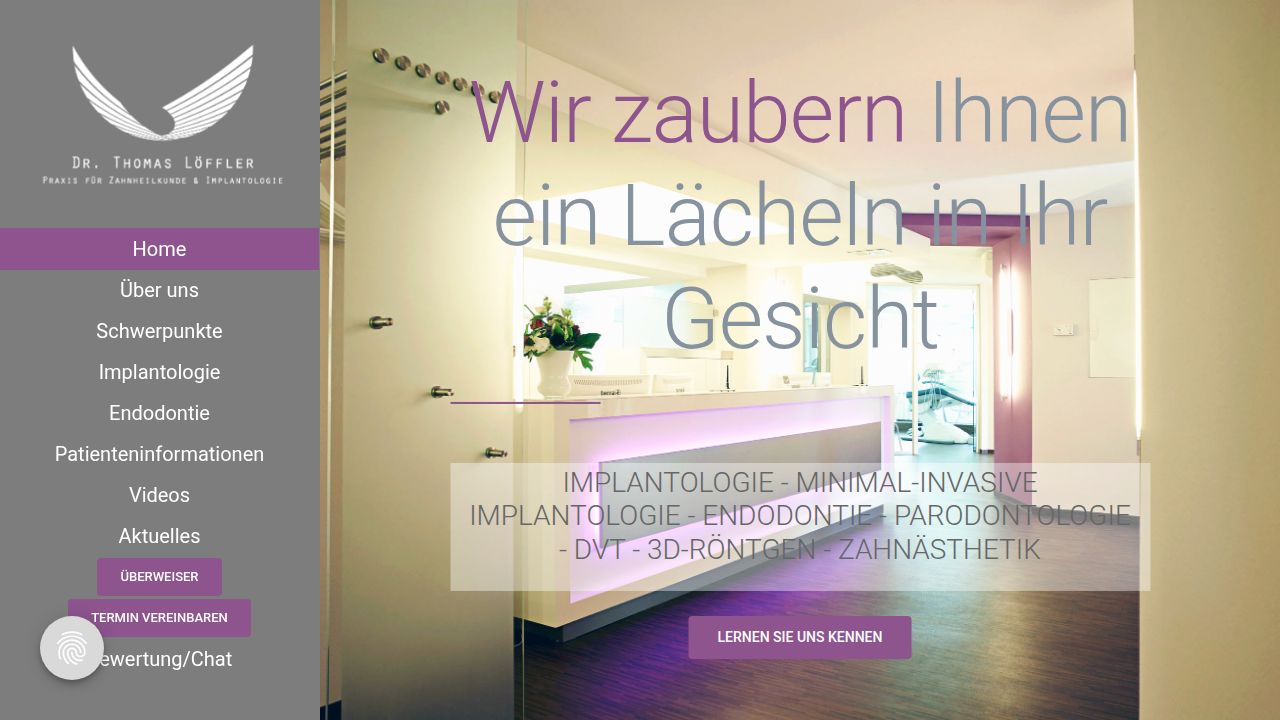 Startseite der Internetseite von Herr Dr. Thomas L&ouml;ffler