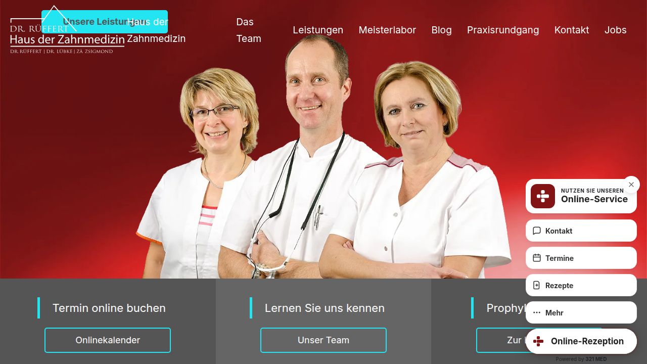 Startseite der Internetseite von Herr Dr. Karsten R&uuml;ffert