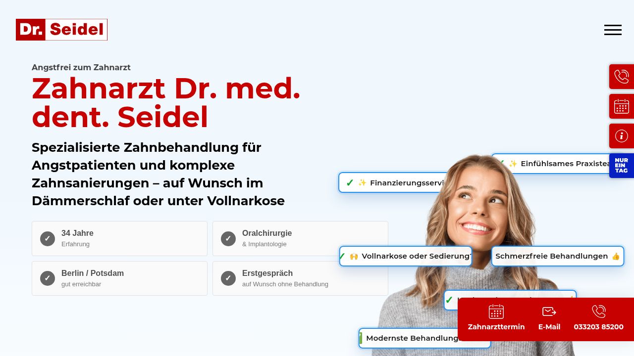 Startseite der Internetseite von Herr Dr. Frank Seidel