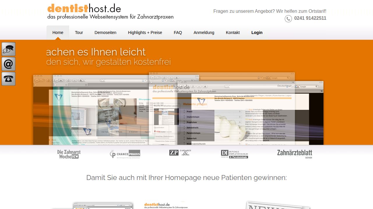 Startseite der Internetseite von Herr Dr. Timo Zenker