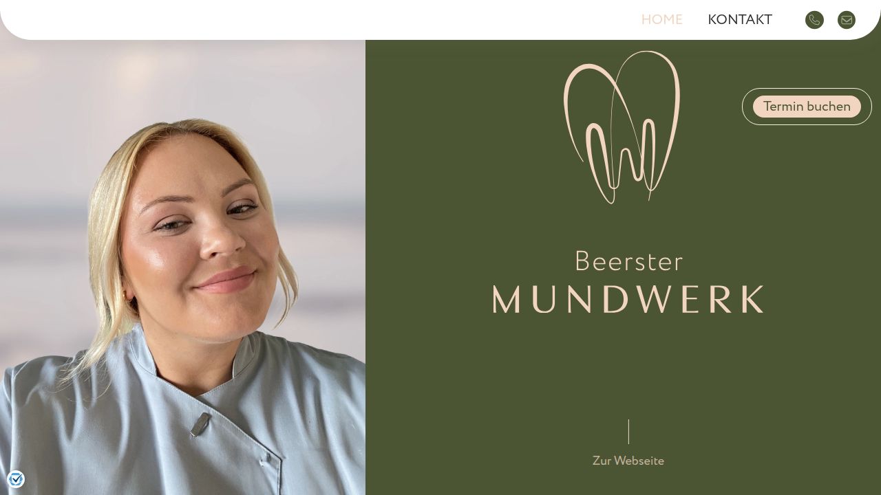 Startseite der Internetseite von Dr. Timo K&auml;ter  dentalpraxis