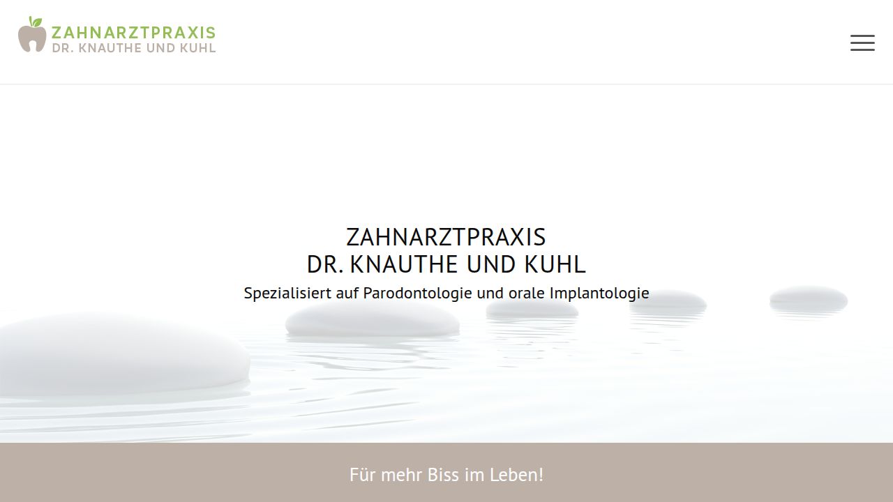 Startseite der Internetseite von Frau Dr. Sophie Knauthe