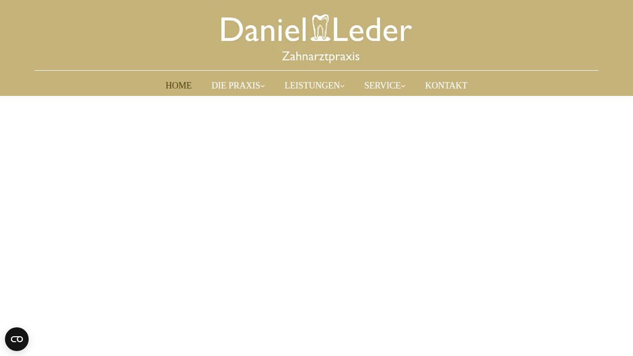 Startseite der Internetseite von Herr Daniel Leder